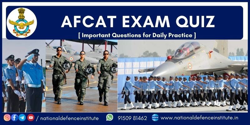 10 OCT 2023 | AFCAT 2024 EXAM QUESTIONS | GK QUIZ
